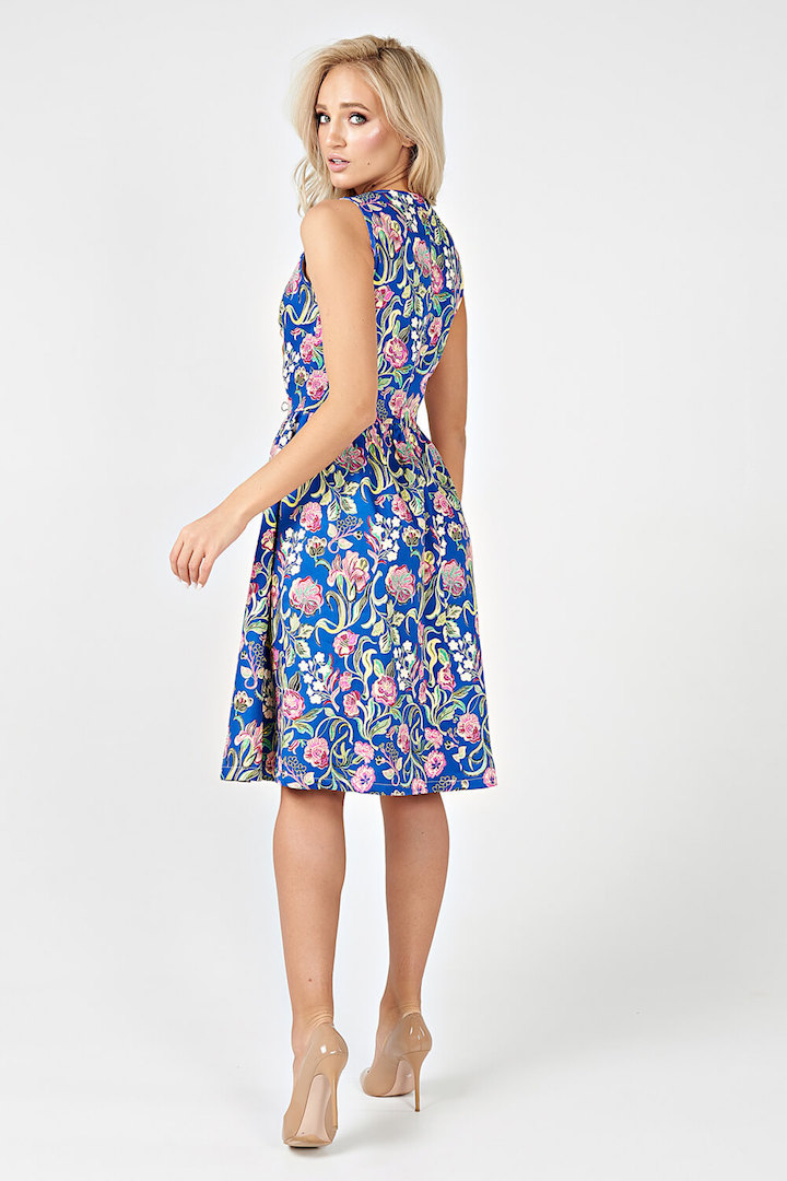 Фото товара 16303, летнее синее платье