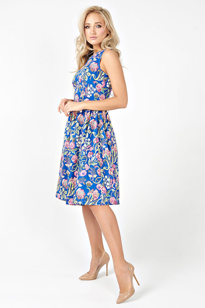 Фото товара 16305, летнее синее платье